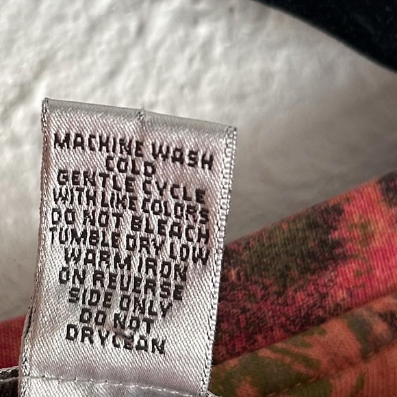 Chico’s Textured Zip Up Jacket 90s Artsy Boho Orange Sz 2 Large - Picture 5 of 5